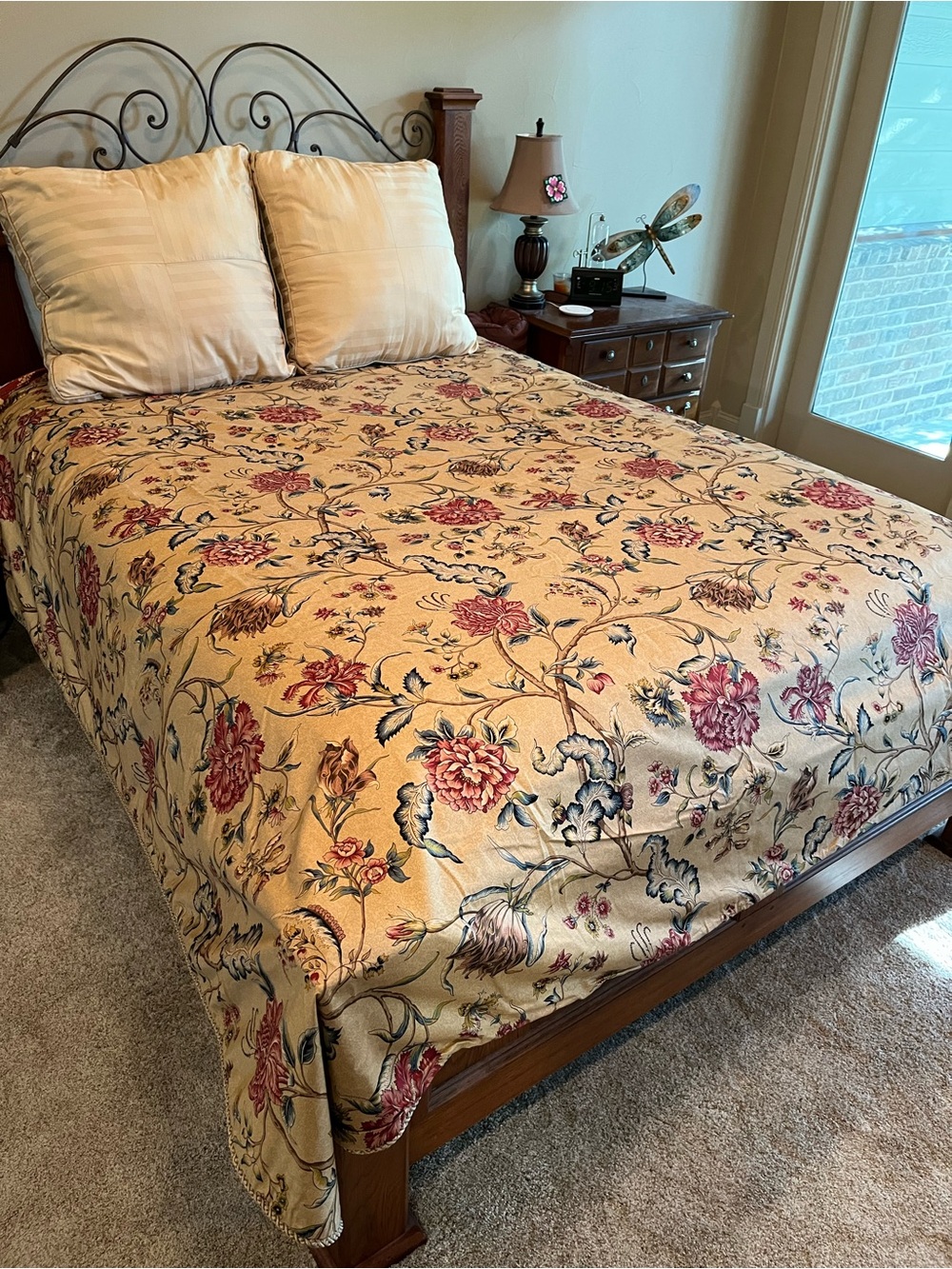Jane Wilner Designs KING Duvet Cover Spice of Life Waverly Floral 100% Cotton